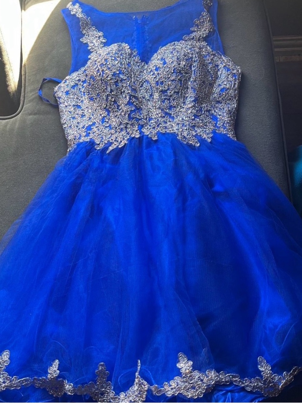 Royal blue party dress